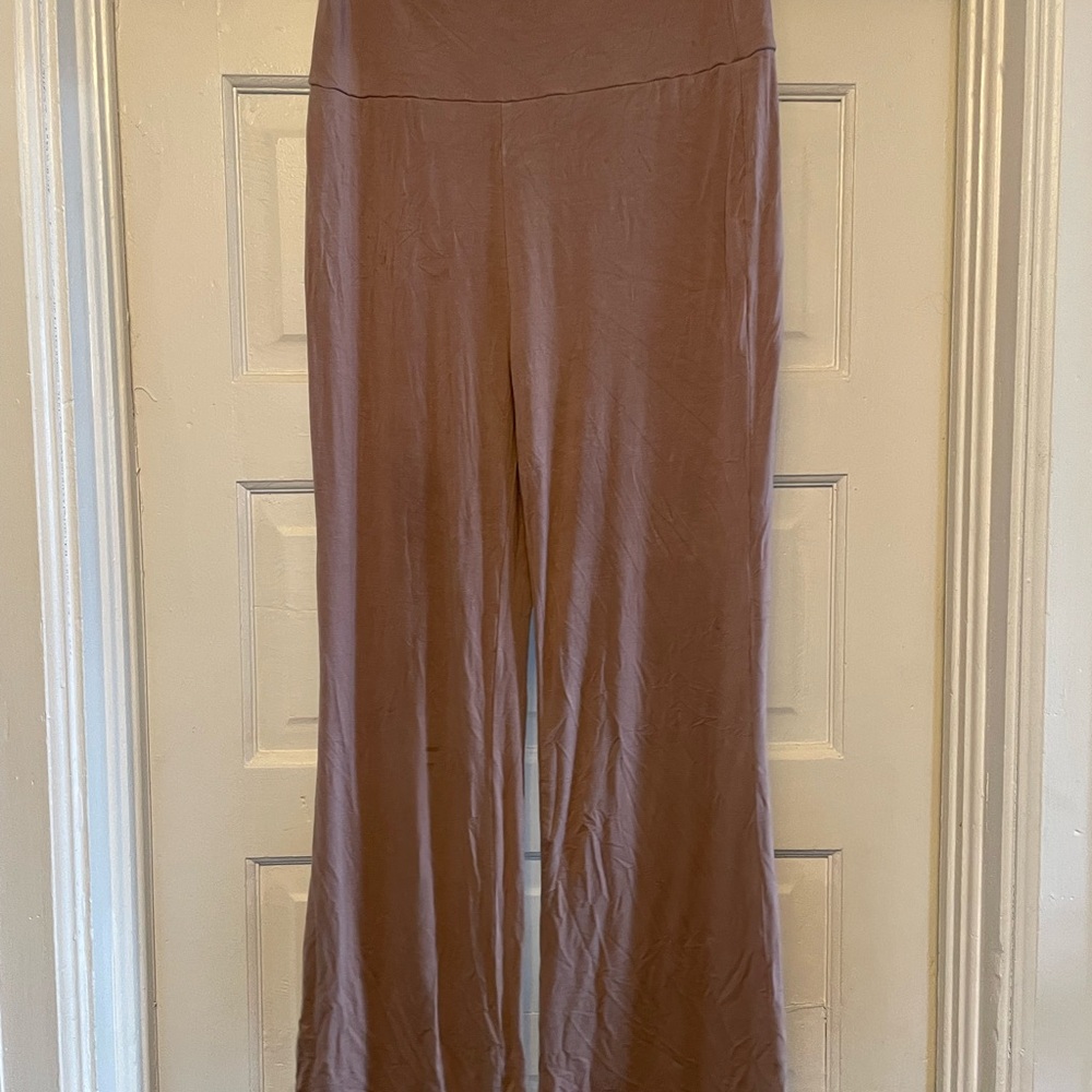 Women's High-Waisted Brown Pants
